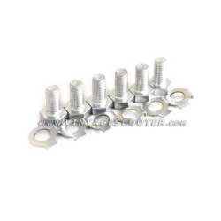 Kit 6 écrous + 6 rondelles fixation de turbine 180SS- 180/200 Rally